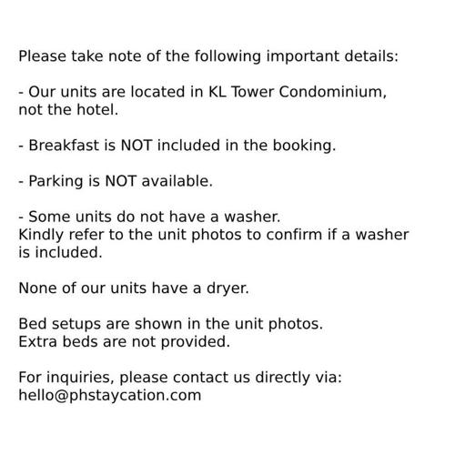 KL Tower Makati Apartments by PH Staycation