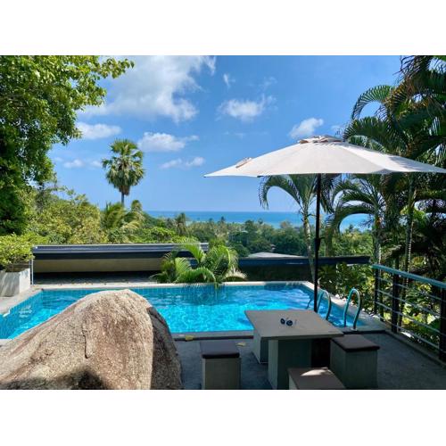 Ko Samui Seaview pool villa Paris with car