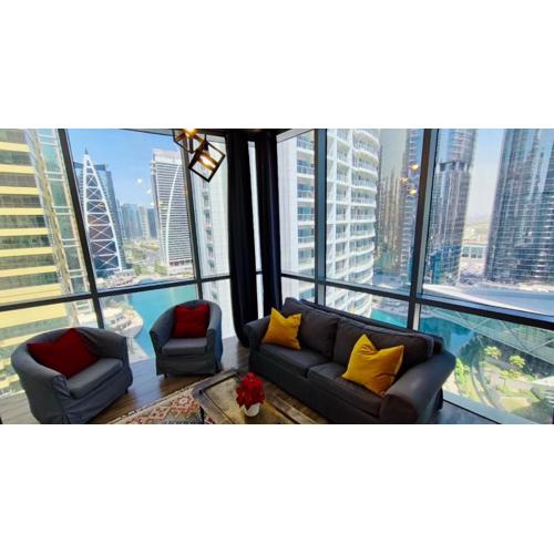 La Buena Vida Holiday Homes - Luxe 1BD, boutique apt full lakeview 1m to Metro, Lake & Almas Tower