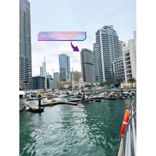 Lavish 30th Floor 1 BR in Marina near JBR Beach