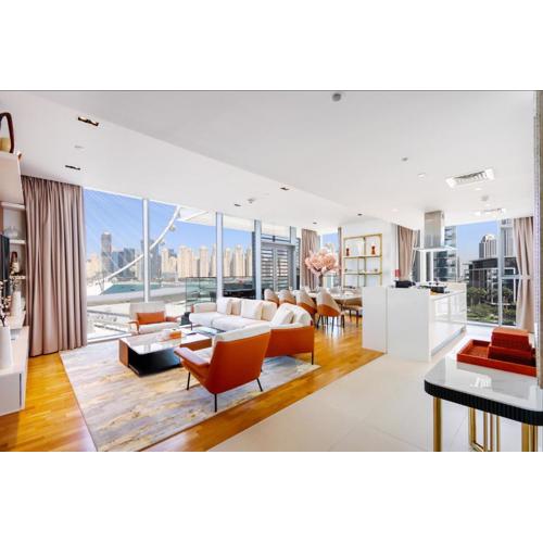 Livbnb - Alluring 3BR Plus Maid's with Sea & Ain Dubai View