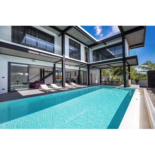 Loft-Style Hyper Modern 4Br Villa Sunset garden 6 with 12x5m Salt Pool