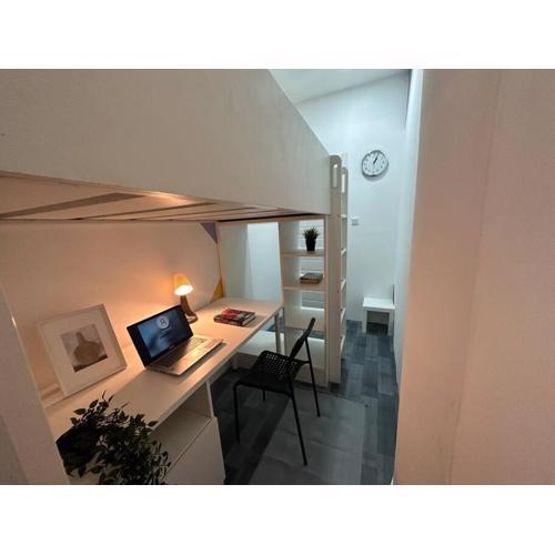 Loft Style Partition Room in Shared Apartment in Al Barsha 1 Near MOE Metro