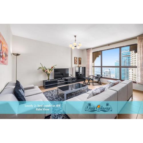 Lovely 2-bed condo in JBR - 5 mins from beach - Palm View!