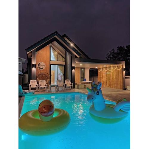 Lunar pool villa