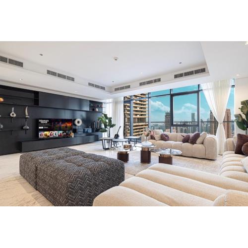Luxe 6BR Penthouse with Burj View & Private Cinema