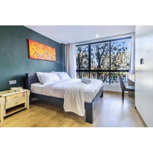 Luxe Studio with pool, gym and work space