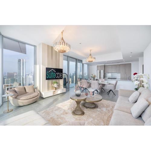 Luxurious 3BR Apartment with Panoramic Marina View