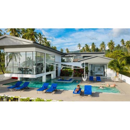 Luxurious Beachfront Five Bedrooms Bella Samui Beach Villa