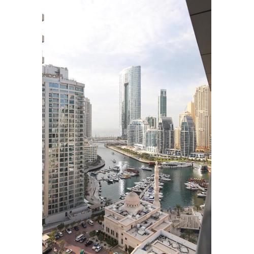 LUXURY 1BED MARINA VIEW JBR BEACH POoL PARKING