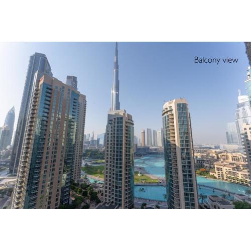 Luxury 1BR -Stunning Burj Khalifa & Fountain Views