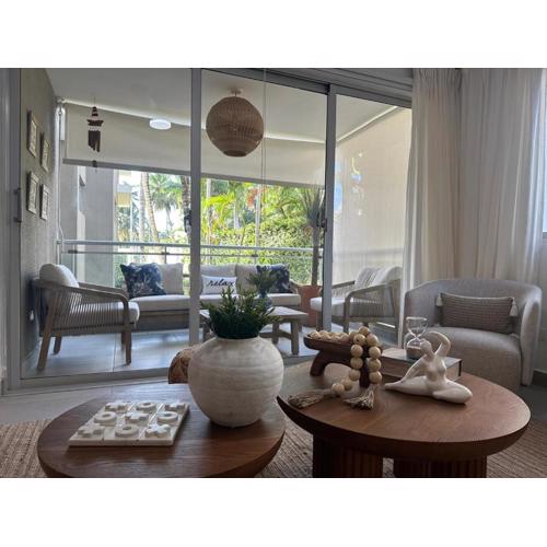 Luxury 2 Bedroom Apartment, 1 Min Walk to Punta Popy Beach, Pool, AC, Fast WiFi, Las Terrenas