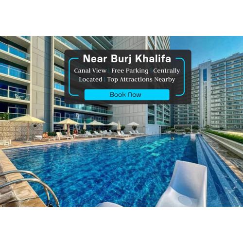 Luxury 2BD Apt with Pool GYM & Burj Khalifa Views