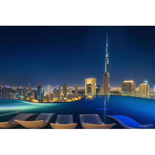 Luxury 2BR Apartment with Burj Khalifa View l High Floor at Paramount