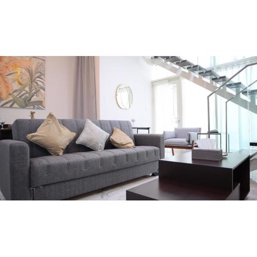 Luxury 2BR Duplex Oasis in Masdar City - Stylish Retreat Near Masdar Park & City Centre