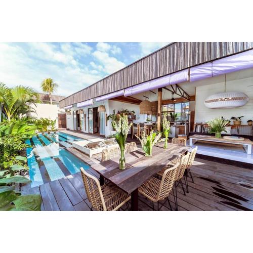 Luxury 3BR Pool Ricefield Villa Ubuntu near Canggu