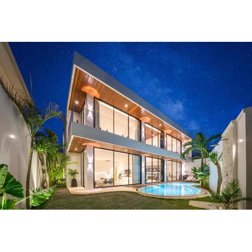 Luxury 3BR villa in Canggu, jacuzzi, rice fields