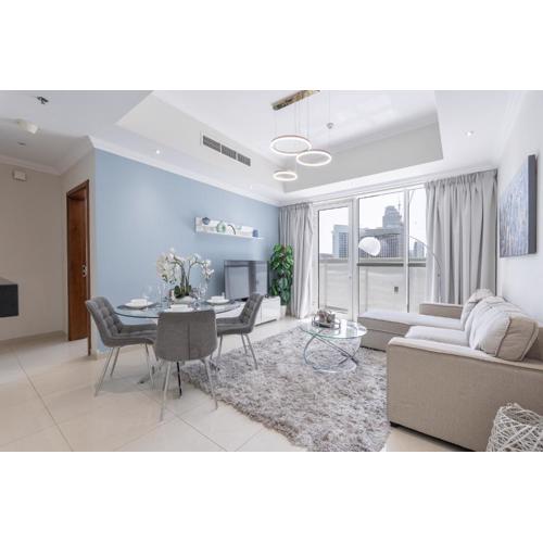 Luxury Apt l Partial Burj Khalifa & Fountain View