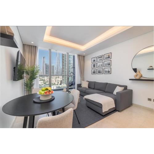 Luxury Apt with Full Burj Khalifa Skyline Views