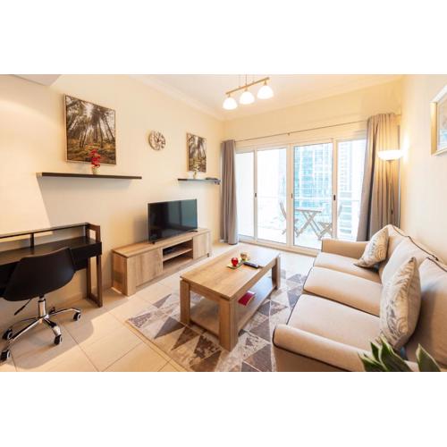 Luxury Escapes - Elegant and spacious 1bed with 2 balconies in JLT