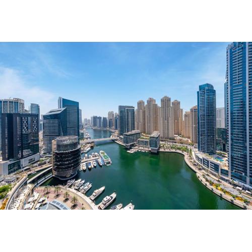 Luxury Studio with Stunning Marina & Beach Views