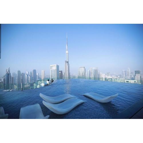 Luxury2BR Highest Infinity Pool Burj View Business Bay