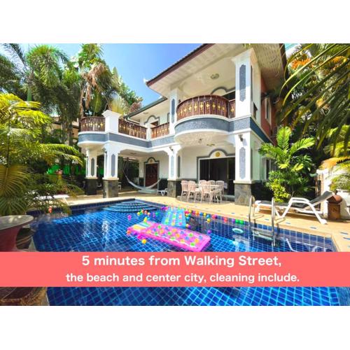 MADEE VILLA - PATTAYA HOLIDAY HOUSE WALKING STREET 6 bedrooms
