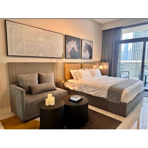 Mag 318 - 3 min walk to Dubai Mall - Luxury Studio - Pool & SLS View