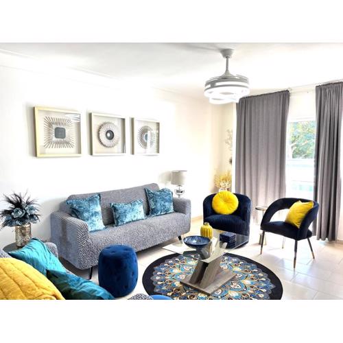 Magnifique appartement de luxe à Juan Dolio 6 voyageurs 2 chambres 3 grand lit 2 salle de bains 2 salons