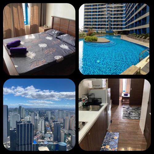Makati amazing view Penthouse studio, Air Residence, fast internet