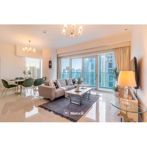 Manzil - 2BR in Dubai Marina with Sea and Marina View