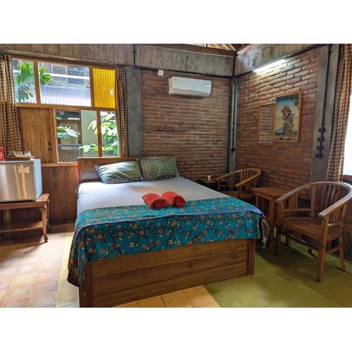 Melati Double Studio with Shady Balcony Upstairs