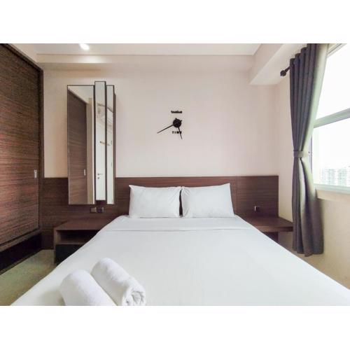 Minimalism Designed 1BR Apartment at Parahyangan Residence By Travelio