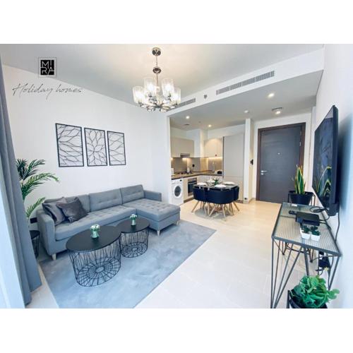 Mira Holiday Homes - Newly Furnished 1 bedroom in Creek Vista Tower B Sobha Hartland