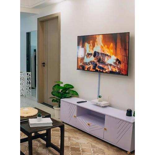 Modern 1 bedroom apartment in Kilimani with equipped gym, panoramic rooftop, and workdesk