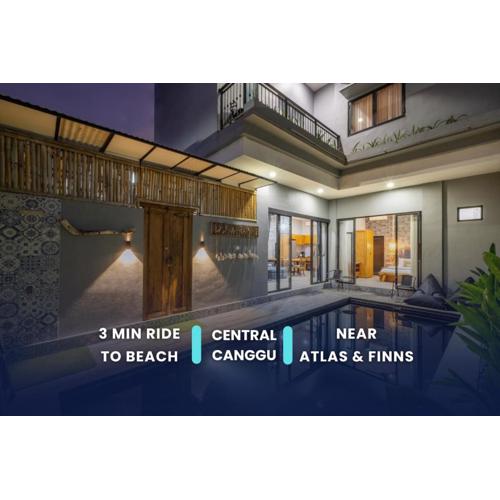 Modern 3BD - Canggu Center - Near Restos, supermarket, bars