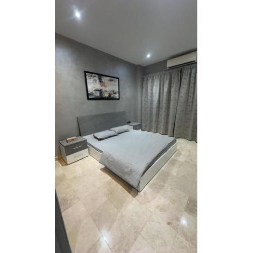 Modern Cozy Apartment with Elegant Gray Design & Smart Lighting