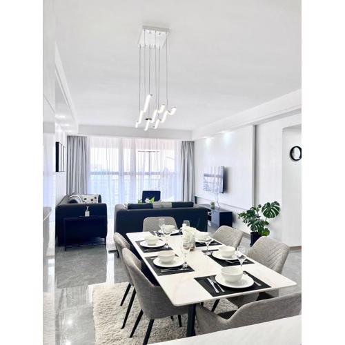 modern executive three bedroom apartment which features a swimming pool, state of the art fully equipped gym and all modern unmatched luxurious facilities which offfers luxury and comfort