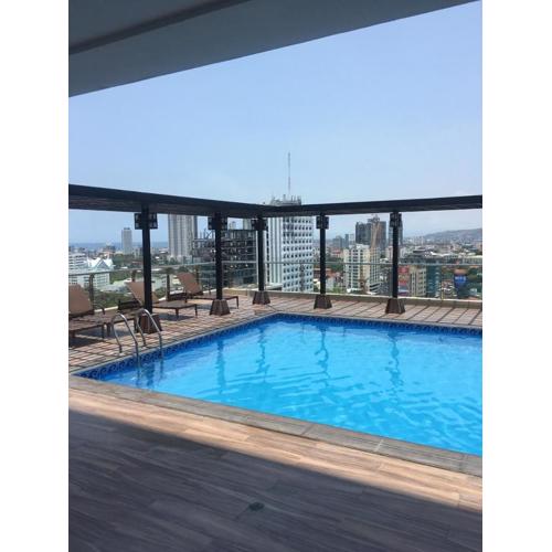 Modern Studio Gem - Two Balconies with Ocean & Mountain Views