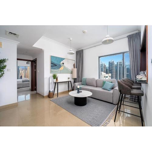 Moderne 1BR with a lovely marina view