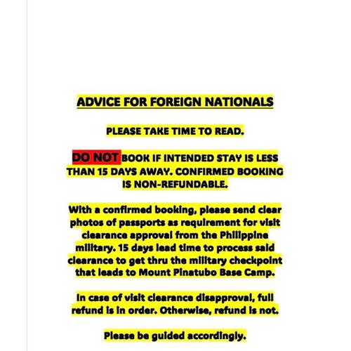 Mount Pinatubo Base Camp at CASA HERMOGINA