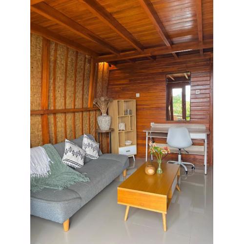 Murna House 1, Rooftop Balinese wooden house 360 sunrise to sunset view