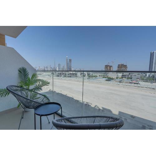 Nasma Luxury Stays - Azizi Riviera 6 Cozy Studio with Burj Khalifa View