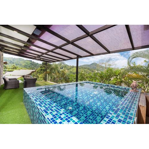 Nature and Sea View Terrace, Designer 2BR Villa Natural Touch A1, Kamala