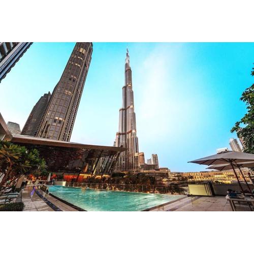 New 1BR Burj view- Infinity Pool - Dubai Mall
