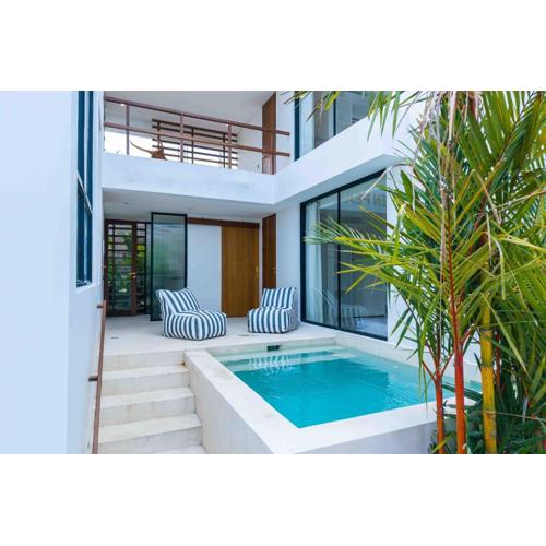 New build Villa Golden Pearl in Pererenan, Bali - Volcano view & pool