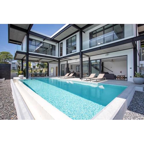 New & Modern, Loft Style 4BR Villa Sunset Garden 3, 12m Salt Pool, just 10min drive Naiharn Beach