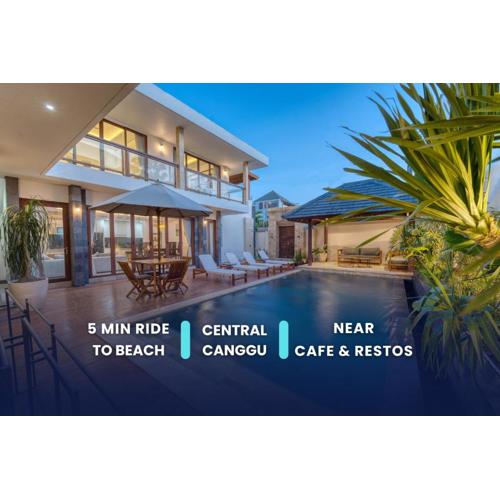 New Private 4BDR Villa - Canggu Center - Near ATLAS & Finns Beach Club