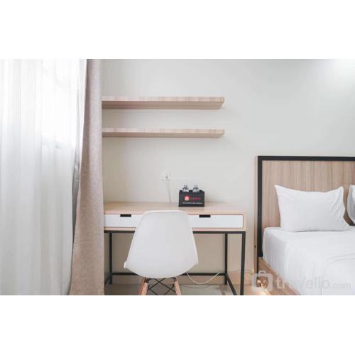 Nice and Cozy Studio at Evenciio Margonda Apartment By Travelio