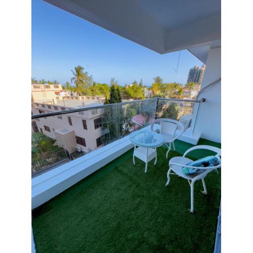 NYALI-TWO BEDROOM FULLy FURNISHED APARTMENT WITH A BEACH VIEW